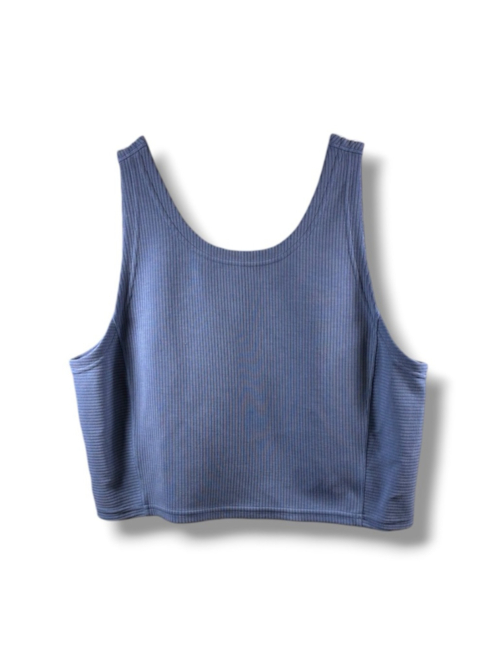 Lululemon Ribbed Softstreme Cropped Tank Top in Oasis Blue Size M